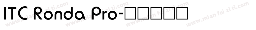 ITC Ronda Pro字体转换
